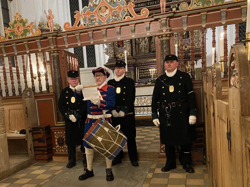 Slangerup Vægterkorps bestående af 4 mænd